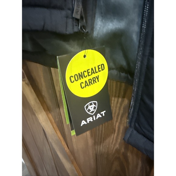 Mens Ariat 3XL Black Concealed Best - Picture 3 of 4